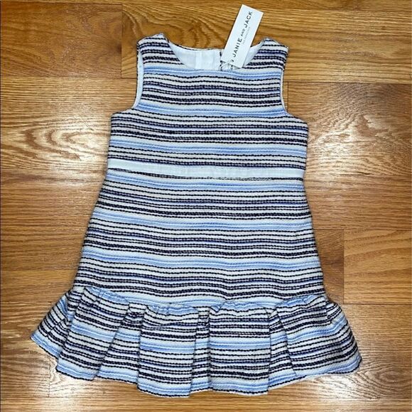 Janie and Jack Striped Sleeveless Dress + Bloomers - Picture 1 of 3